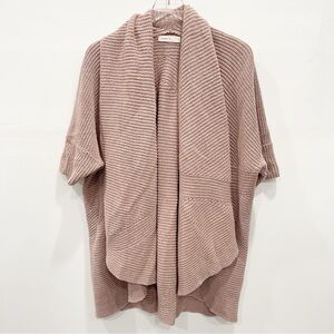 Anthropologie Sleeping On Snow Ribbed Chunky Knit Oversized Cardigan Sweater